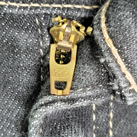 Levi's 515 Boot Cut Lower Rise Vintage Y2K Flaired Black Denim Jeans Size 6 Mis - Picture 6 of 16